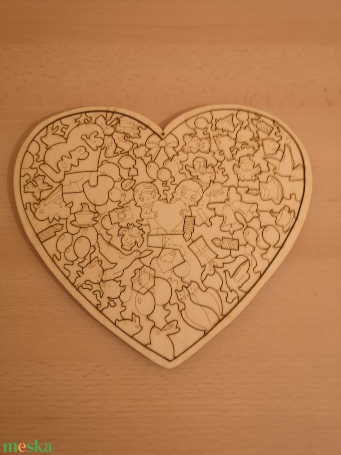 Szív puzzle  - játék & sport - puzzle - forma puzzle - Meska.hu