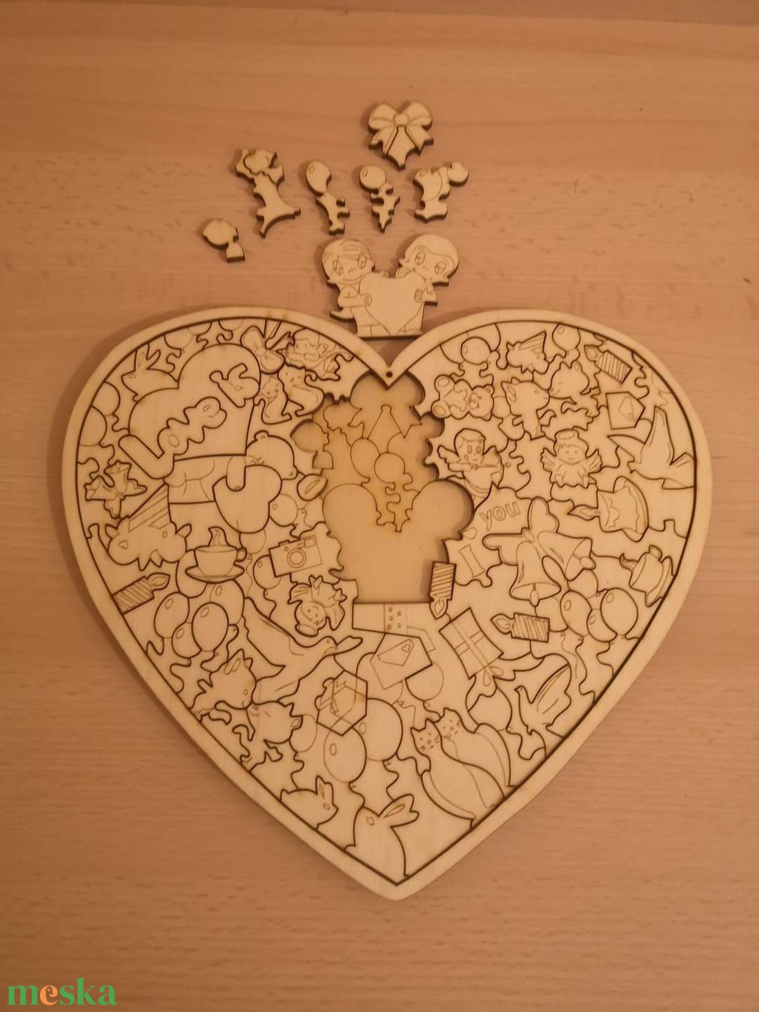 Szív puzzle  - játék & sport - puzzle - forma puzzle - Meska.hu