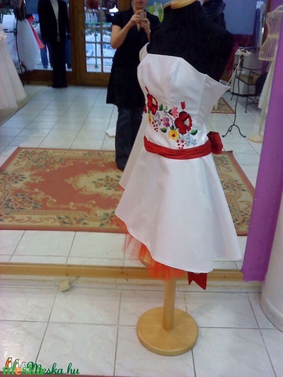 Kalocsai mintás menyecske menyasszonyi ruha -  - Meska.hu