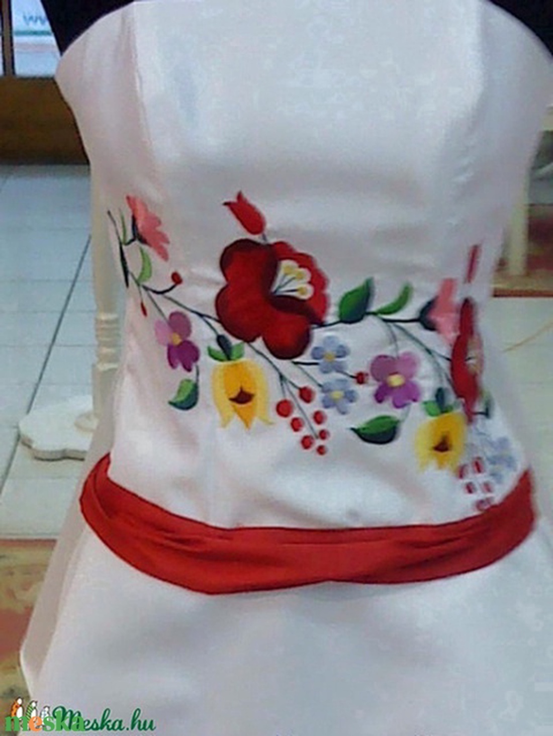 Kalocsai mintás menyecske menyasszonyi ruha -  - Meska.hu