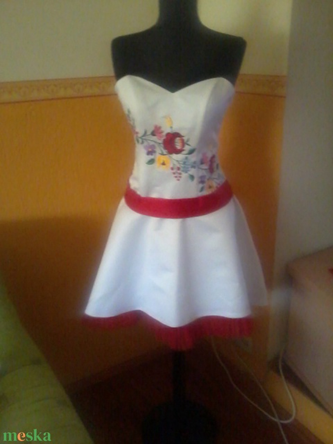 Kalocsai mintás menyecske Edina ruhája -  - Meska.hu