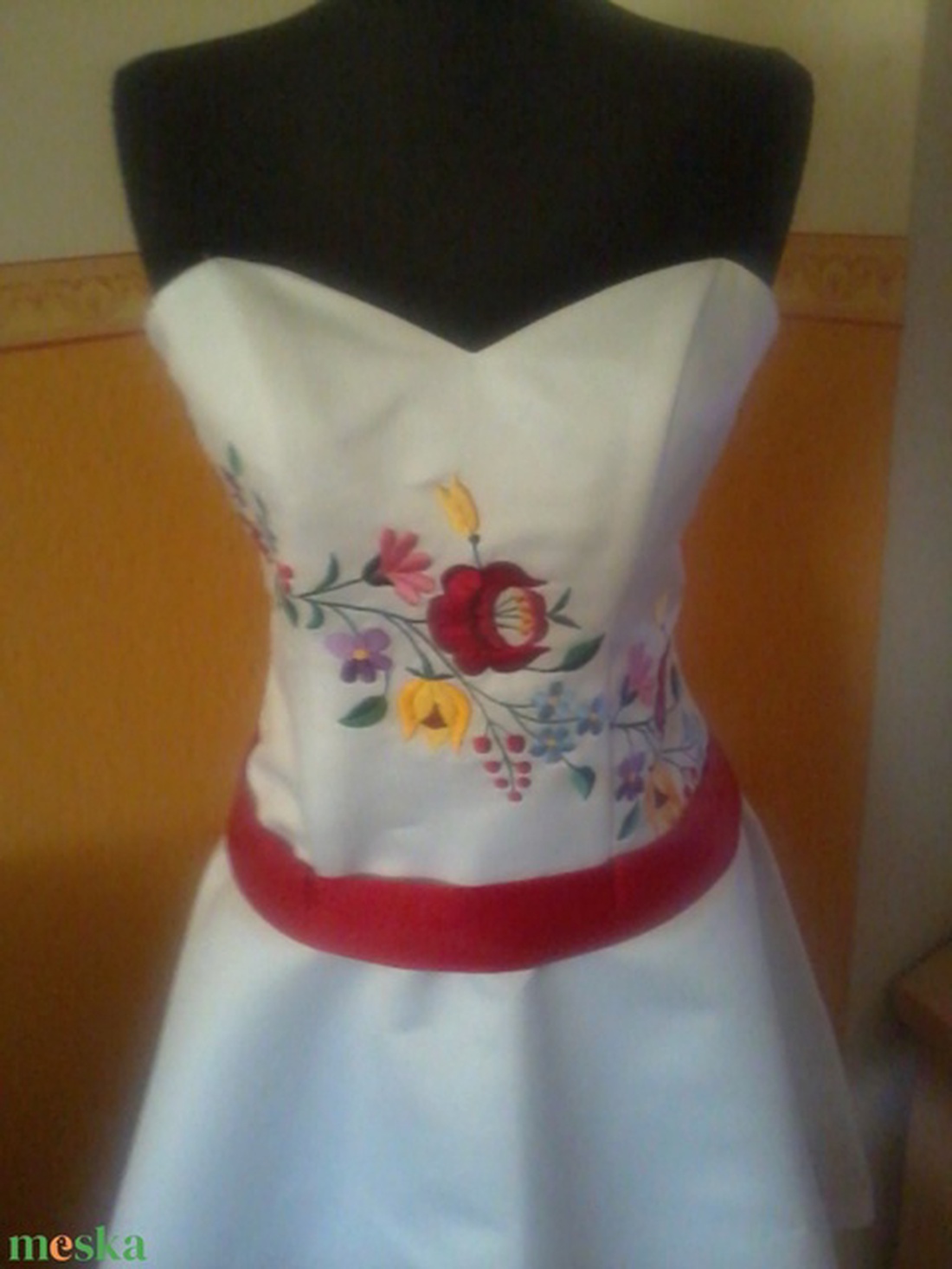 Kalocsai mintás menyecske Edina ruhája -  - Meska.hu