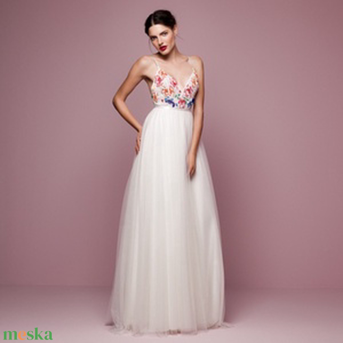 Fehér  hosszú tüll szoknya Bevezető áron  -  - Meska.hu