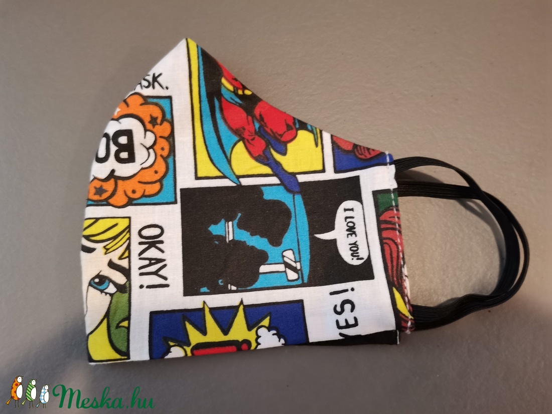 Fenött maszk  képregényes  -  - Meska.hu