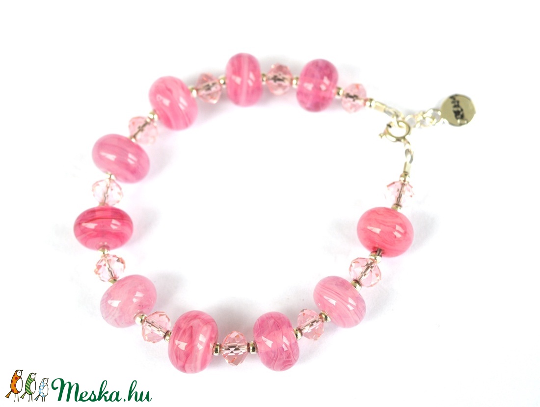 PINK DREAMS, lámpagyöngy karkötő - - Meska.hu PINK DREAMS, lámpagyöngy karkötő - - Meska.hu
