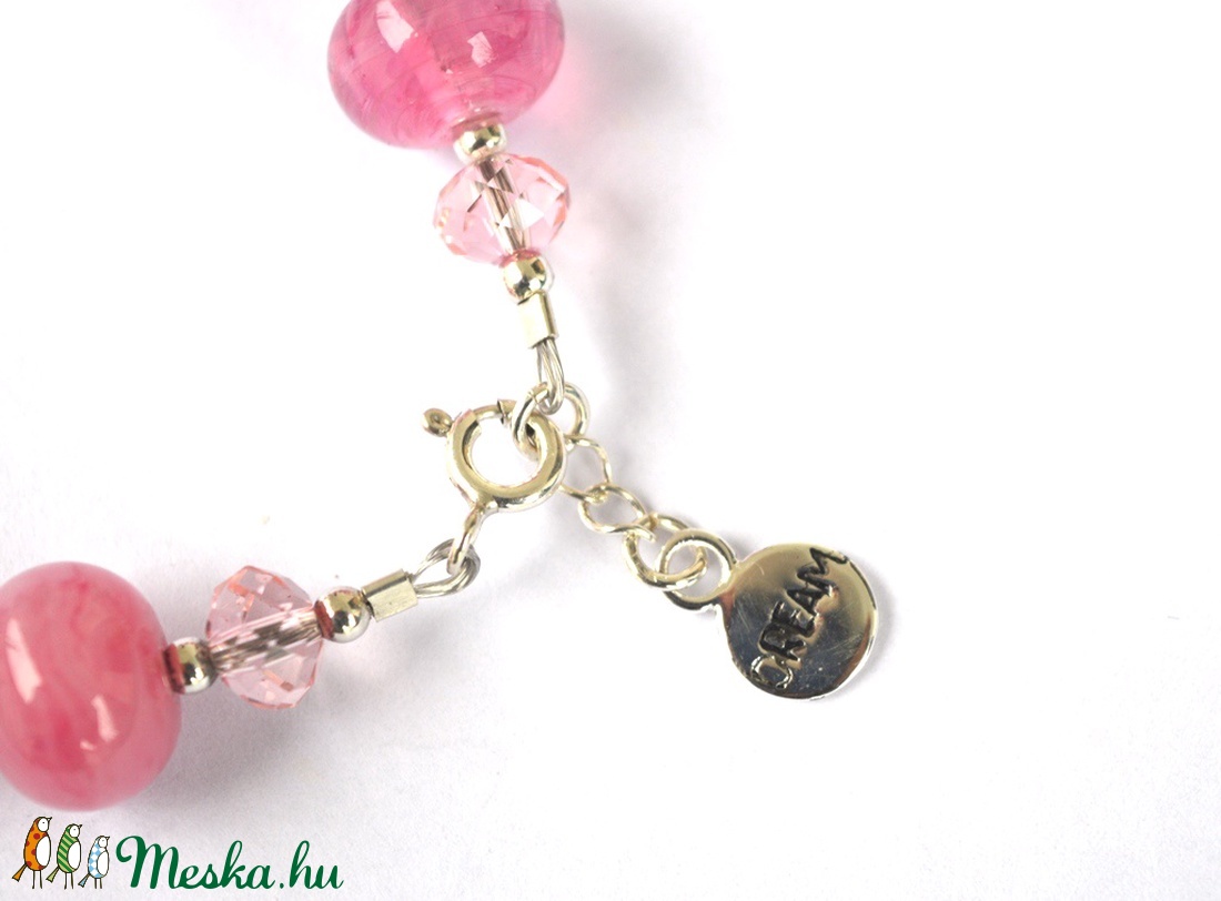 PINK DREAMS, lámpagyöngy karkötő - - Meska.hu PINK DREAMS, lámpagyöngy karkötő - - Meska.hu