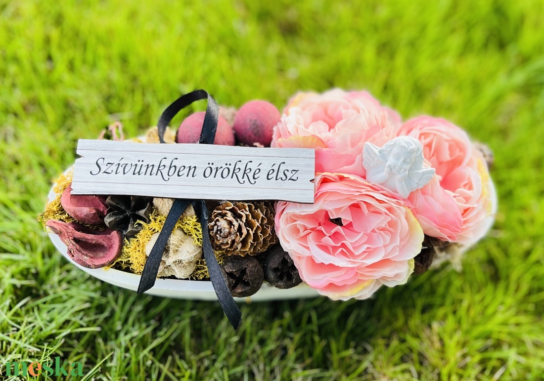 Mindenszentek, megemlékezés dísz - otthon & életmód - vallás - temetkezési tárgy - Meska.hu