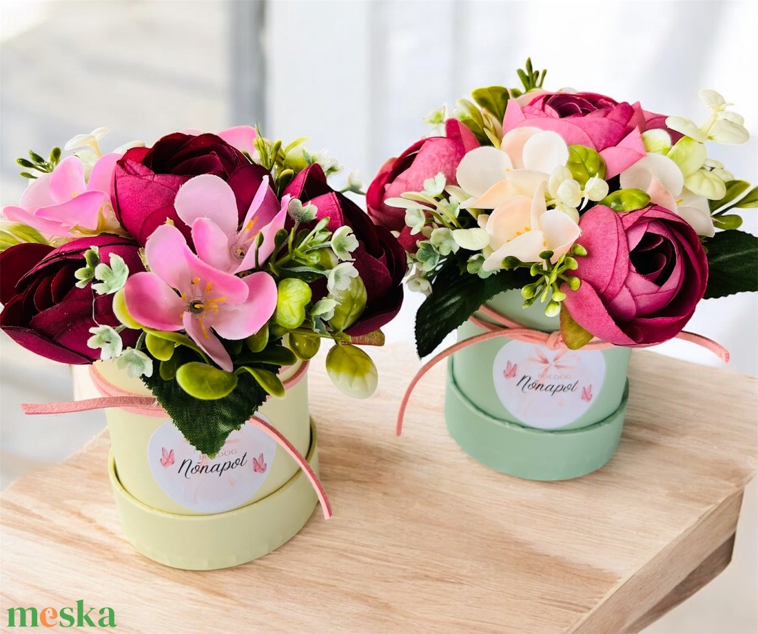 Nőnapi díszek - otthon & életmód - dekoráció - asztal és polc dekoráció - díszdoboz - Meska.hu