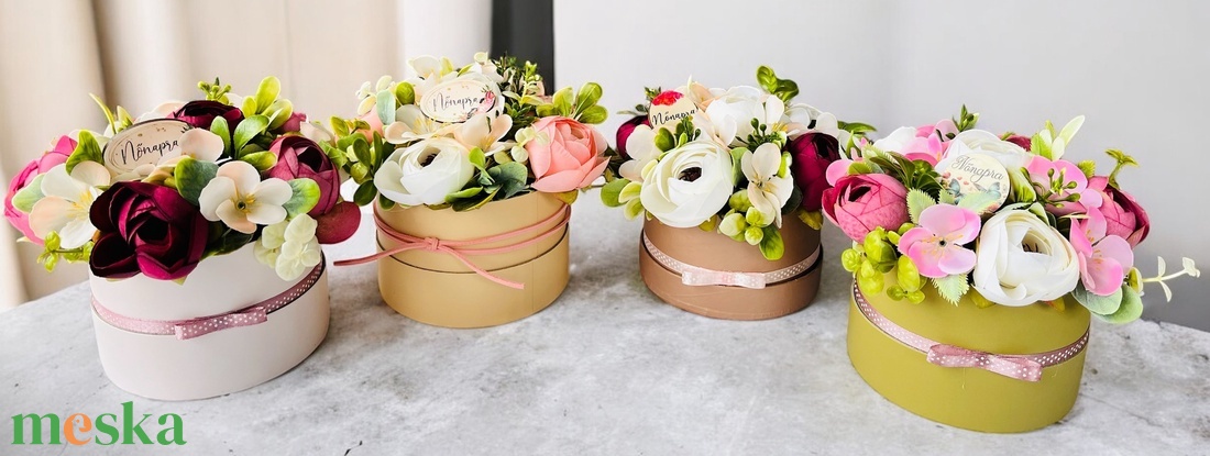 Nőnapi díszek - otthon & életmód - dekoráció - asztal és polc dekoráció - díszdoboz - Meska.hu