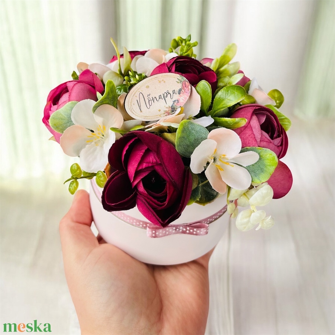 Nőnapi díszek - otthon & életmód - dekoráció - asztal és polc dekoráció - díszdoboz - Meska.hu