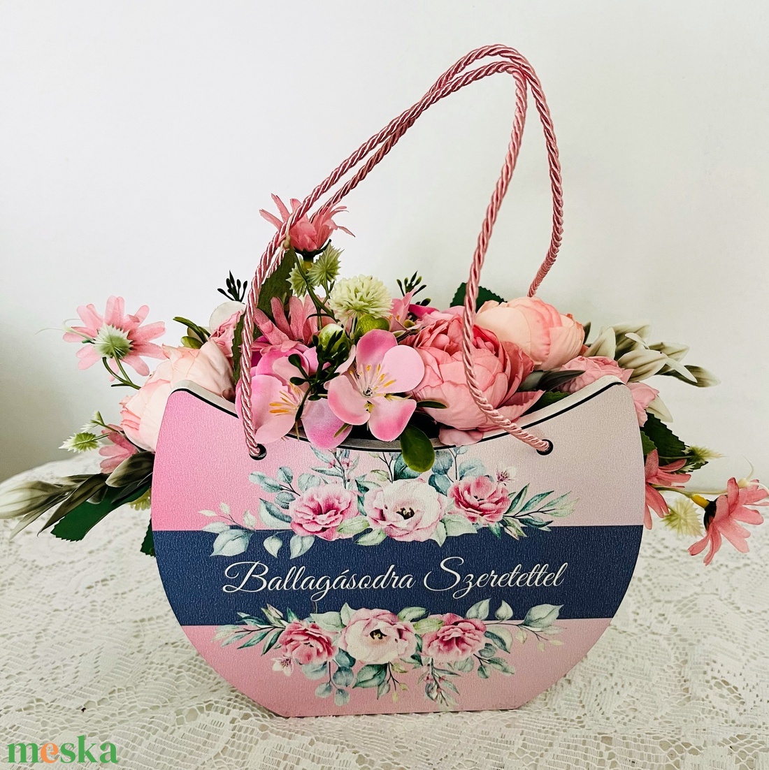 Ballagási virág, táska.  - otthon & életmód - virágdekoráció - virágok - virágcsokor - Meska.hu
