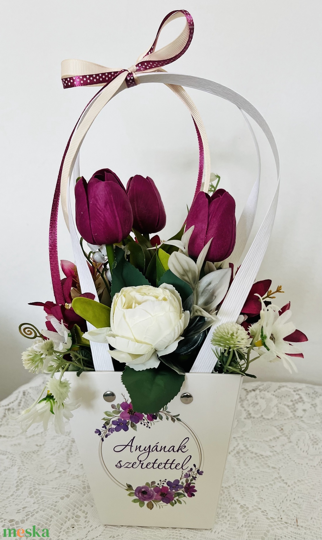 Anyák napi táskák - otthon & életmód - dekoráció - asztal és polc dekoráció - asztaldísz - Meska.hu