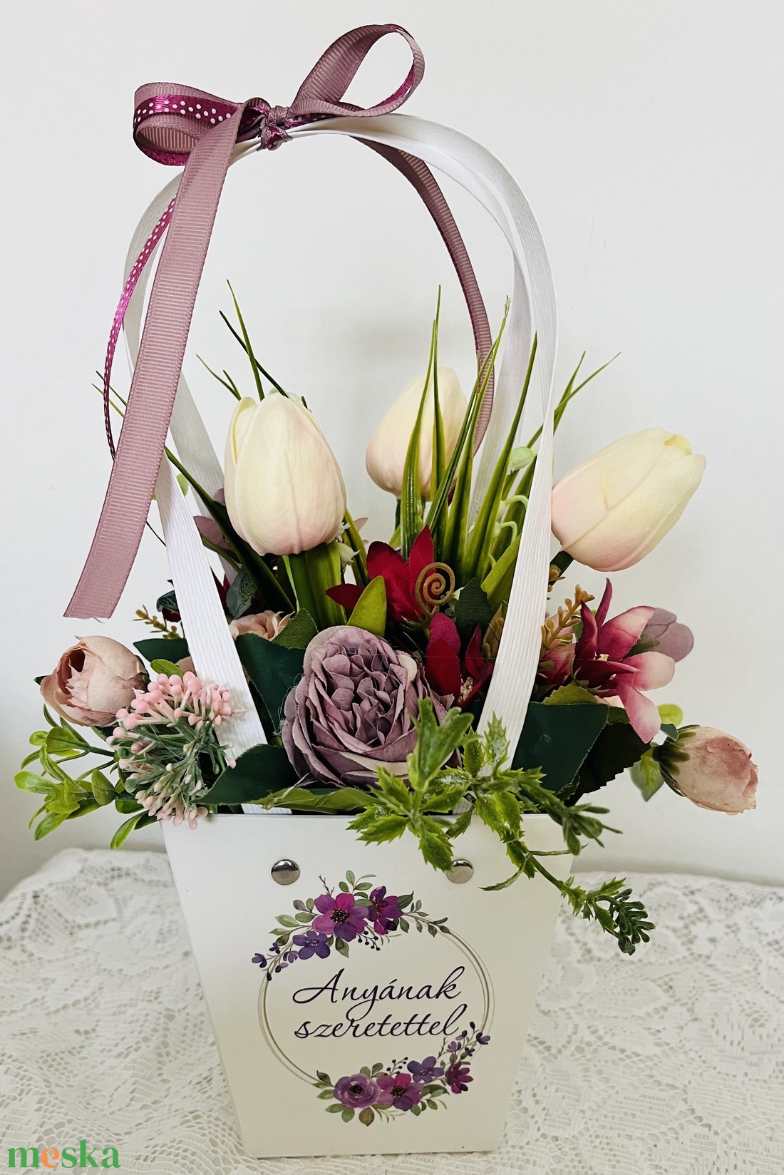 Anyák napi táskák - otthon & életmód - dekoráció - asztal és polc dekoráció - asztaldísz - Meska.hu