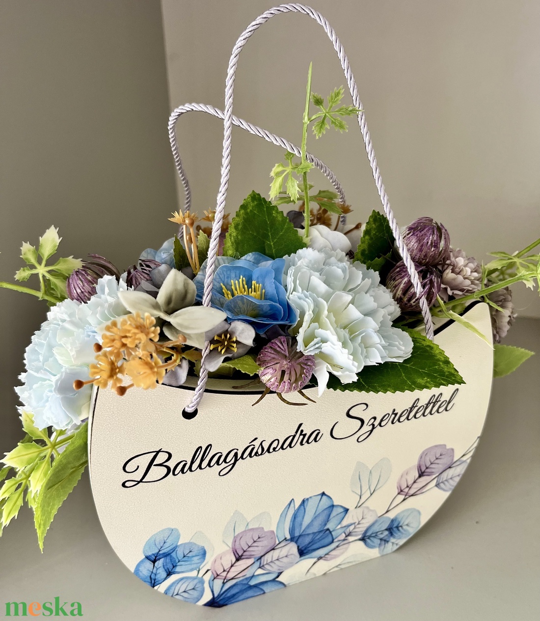 Ballagási virág, táska.  - otthon & életmód - virágdekoráció - virágok - virágcsokor - Meska.hu