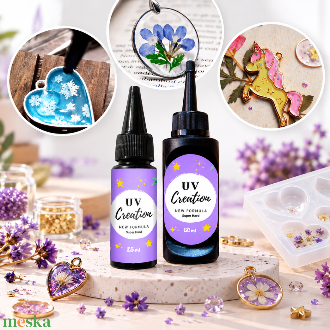 UV gyanta - UV CREATION ResinPro 25ml - kellékek & szerszámok - gyurma - műgyanta - Meska.hu