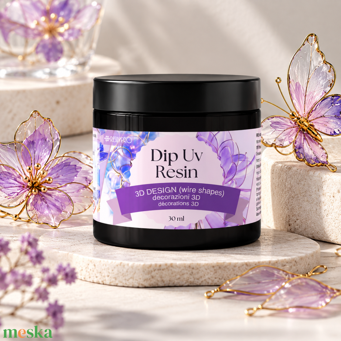 UV DIP MÁRTÓGYANTA 30ml ResinPro - kellékek & szerszámok - gyurma - műgyanta - Meska.hu