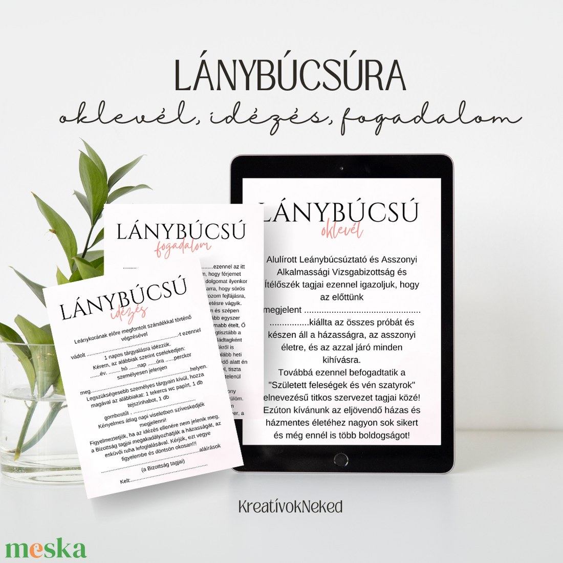 Lánybúcsúra oklevél, idézés, fogadalom - esküvő - lánybúcsú - Meska.hu Lánybúcsúra oklevél, idézés, fogadalom - esküvő - lánybúcsú - Meska.hu