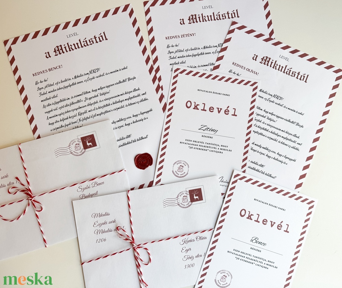 Mikulás levél - karácsony - mikulás - mikulás ajándékok - Meska.hu Mikulás levél - karácsony - mikulás - mikulás ajándékok - Meska.hu