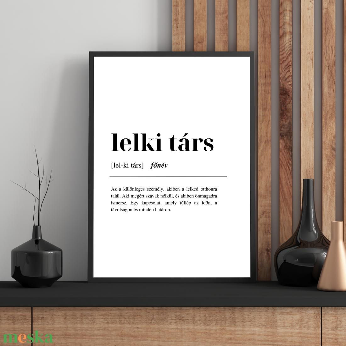 Lelki társ definíciós poszter - otthon & életmód - dekoráció - kép & falikép - poszter - Meska.hu