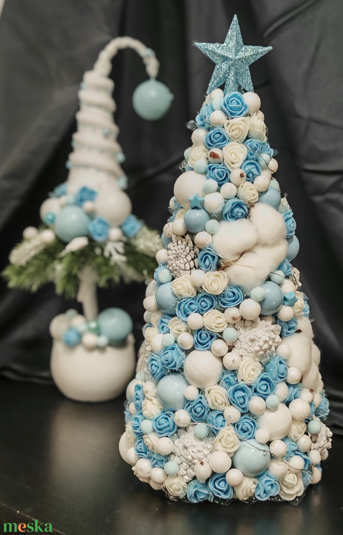 Karácsonyi asztali dísz - karácsony - karácsonyi lakásdekoráció - karácsonyfa, grincsfa - Meska.hu