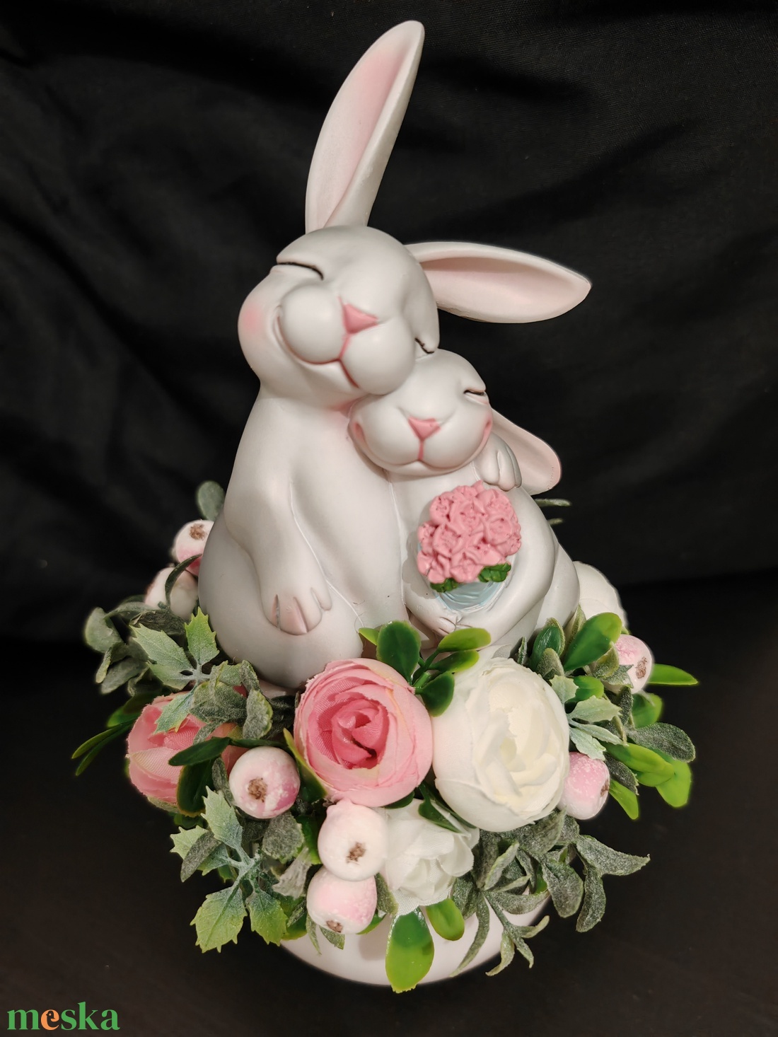 Nyuszis (húsvéti) asztali dísz  - otthon & életmód - dekoráció - Meska.hu