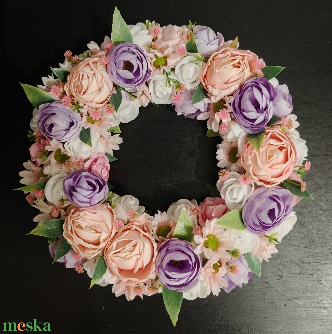 Tavaszi kopogtató  - otthon & életmód - dekoráció - ajtó- és ablak dekoráció - ajtódísz & kopogtató - Meska.hu