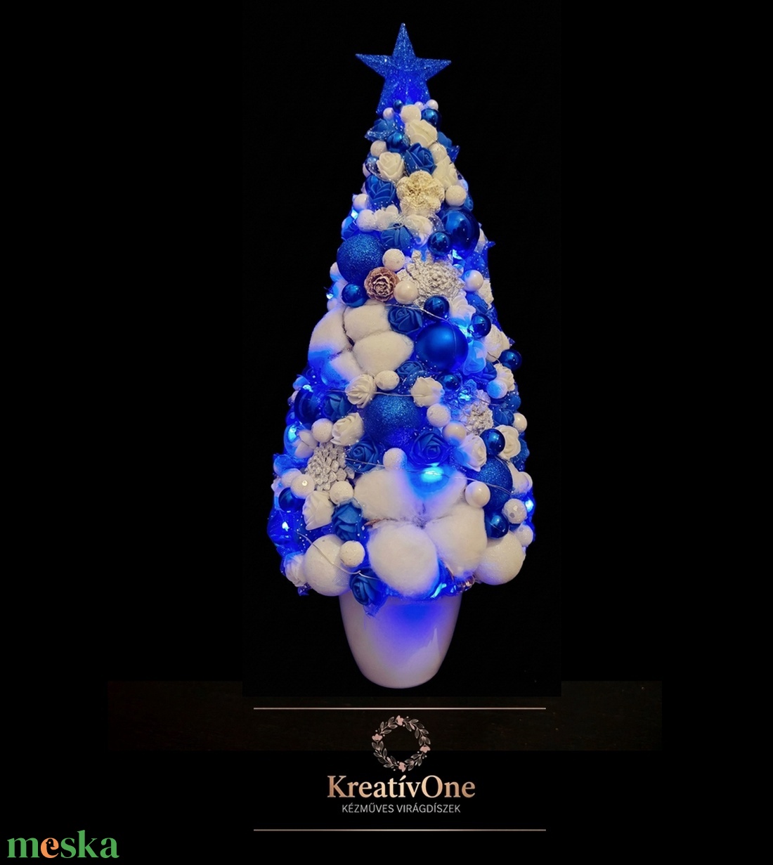 Karácsonyi asztali dísz - karácsony - karácsonyi lakásdekoráció - karácsonyfa, grincsfa - Meska.hu