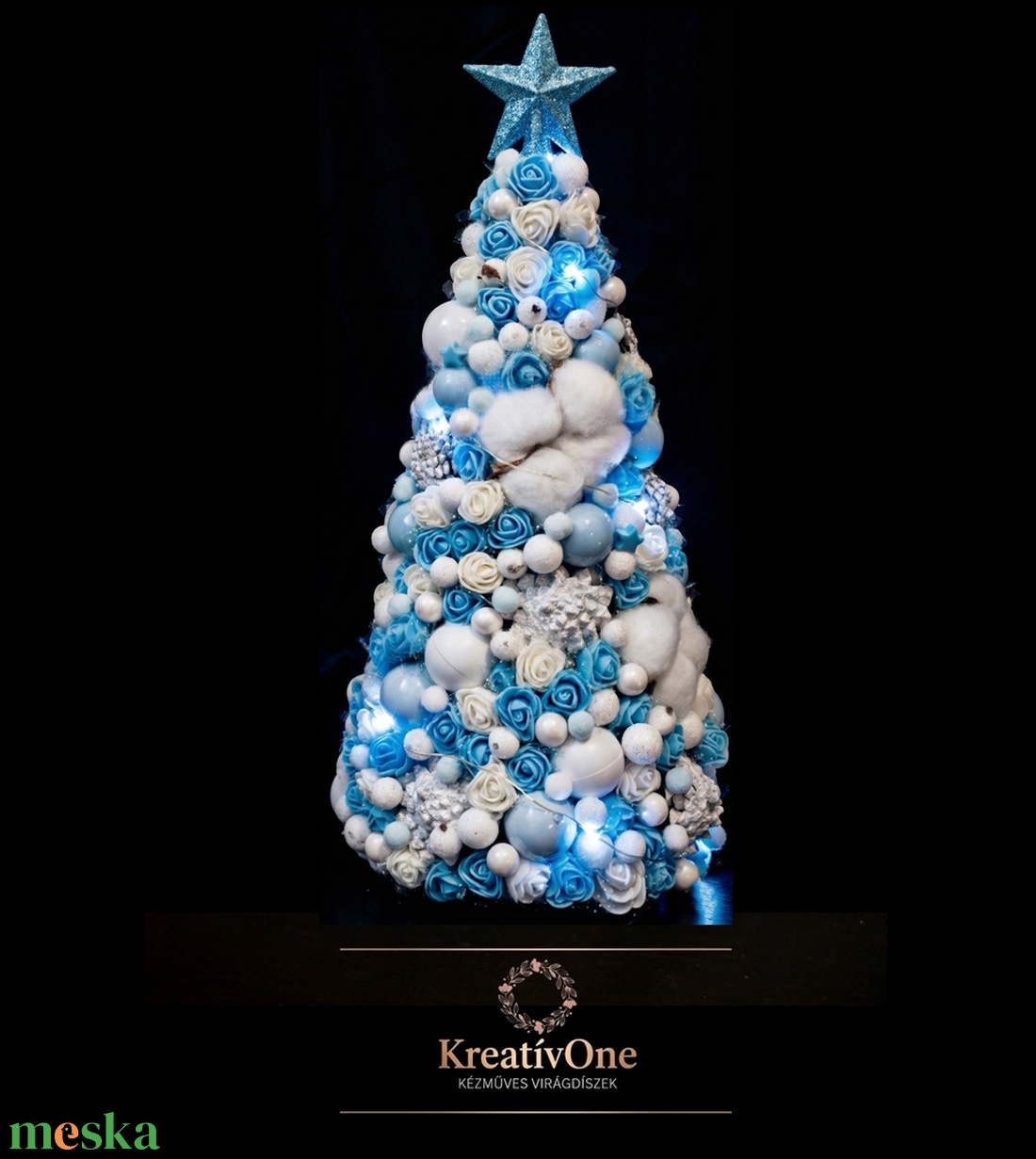 Karácsonyi asztali dísz - karácsony - karácsonyi lakásdekoráció - karácsonyfa, grincsfa - Meska.hu