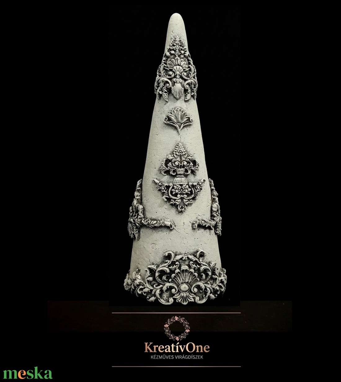 ÚJ barokk karácsonyi dísz (kézműves termék) - karácsony - karácsonyi lakásdekoráció - ünnepi asztaldekoráció - Meska.hu