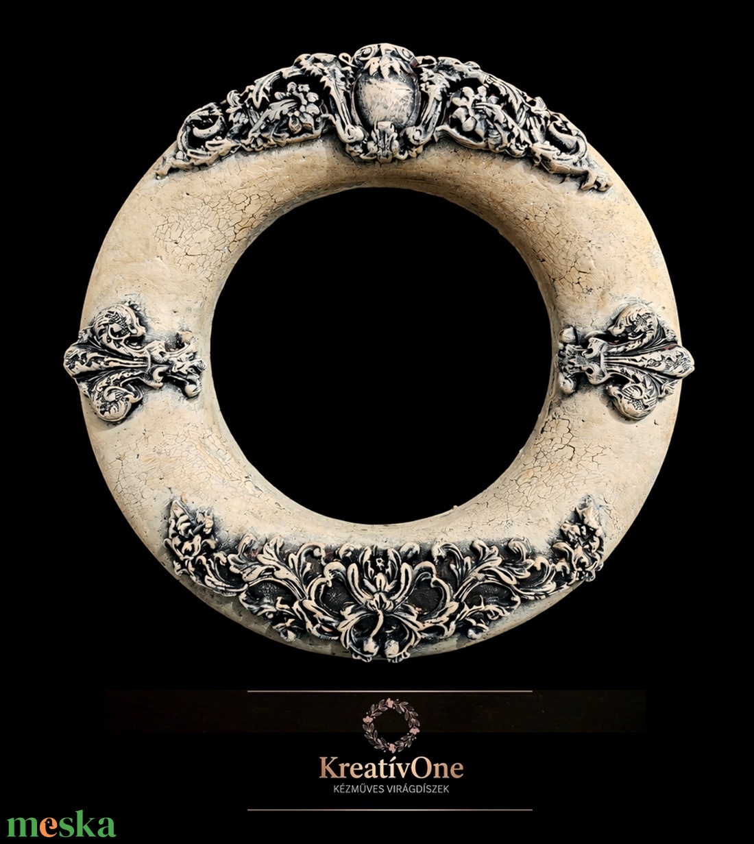 Különleges antikolt barokk kopogtató - otthon & életmód - dekoráció - ajtó- és ablak dekoráció - ajtódísz & kopogtató - Meska.hu