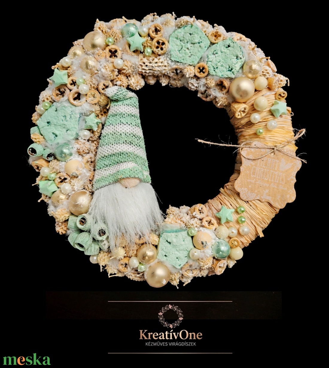 Téli kopogtató  - otthon & életmód - dekoráció - ajtó- és ablak dekoráció - ajtódísz & kopogtató - Meska.hu