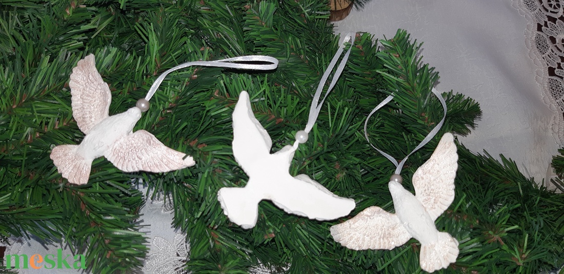 Galamb karácsonyfa dísz - karácsony - karácsonyi lakásdekoráció - karácsonyfadíszek - Meska.hu