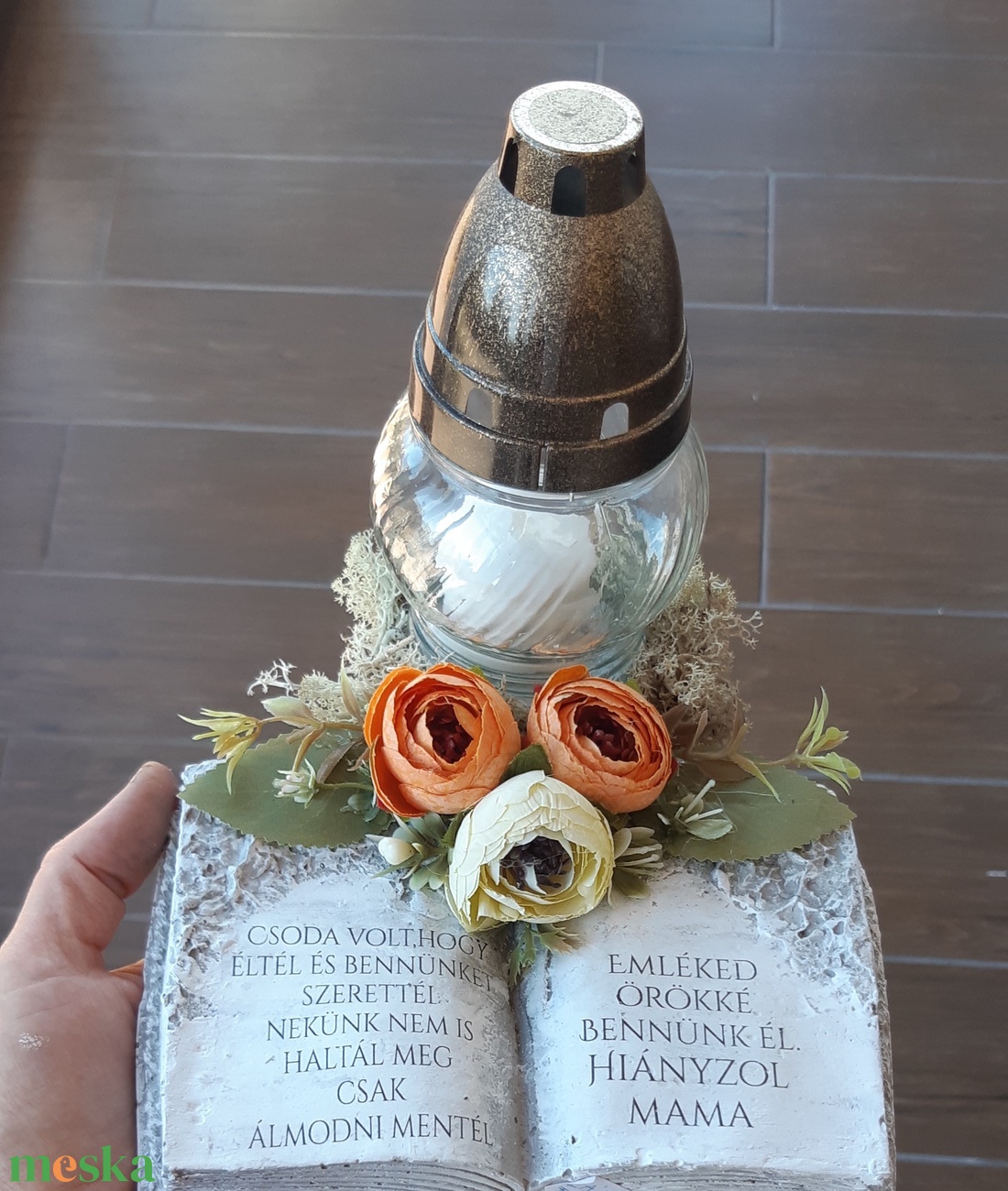 Apáknapi Könyves Sírdísz - otthon & életmód - vallás - temetkezési tárgy - Meska.hu Apáknapi Könyves Sírdísz - otthon & életmód - vallás - temetkezési tárgy - Meska.hu