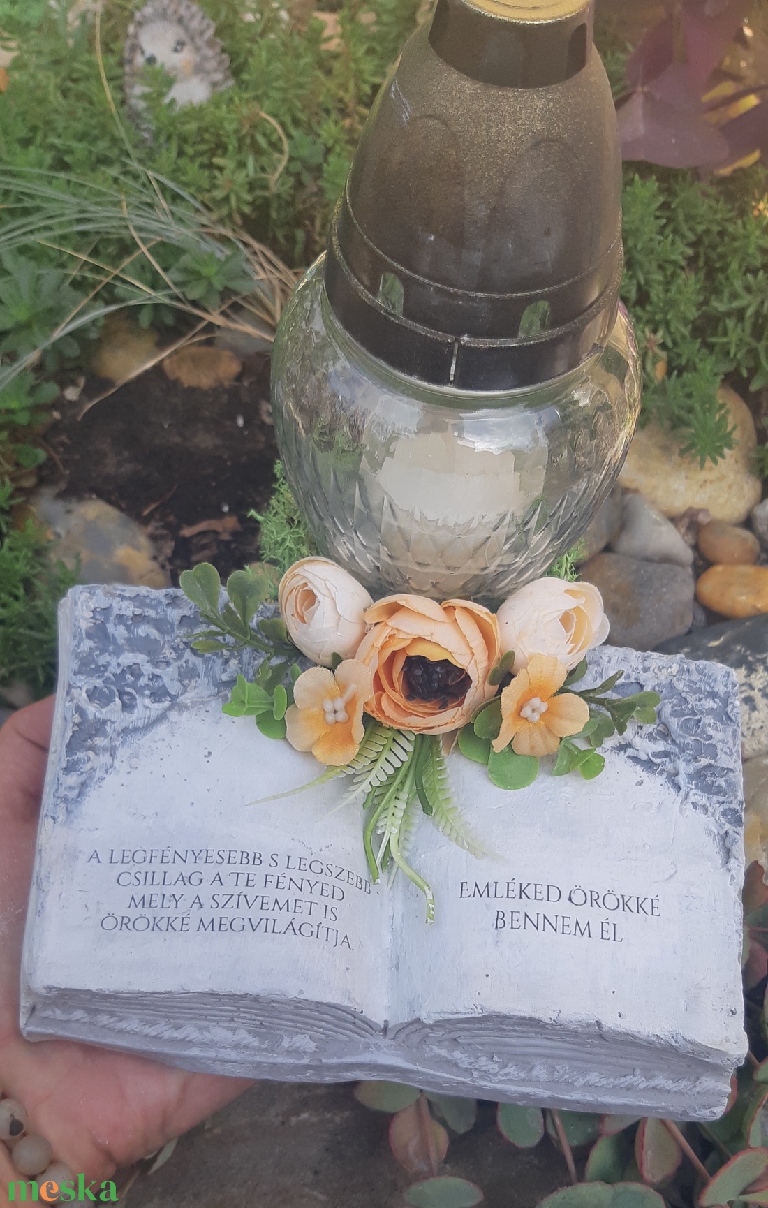 Cement Sírdísz - otthon & életmód - vallás - temetkezési tárgy - Meska.hu Cement Sírdísz - otthon & életmód - vallás - temetkezési tárgy - Meska.hu