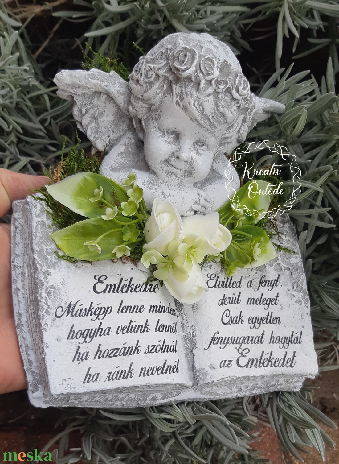 Apáknapi Kegyeleti Sírdísz-könyv angyallal - otthon & életmód - vallás - temetkezési tárgy - Meska.hu Apáknapi Kegyeleti Sírdísz-könyv angyallal - otthon & életmód - vallás - temetkezési tárgy - Meska.hu