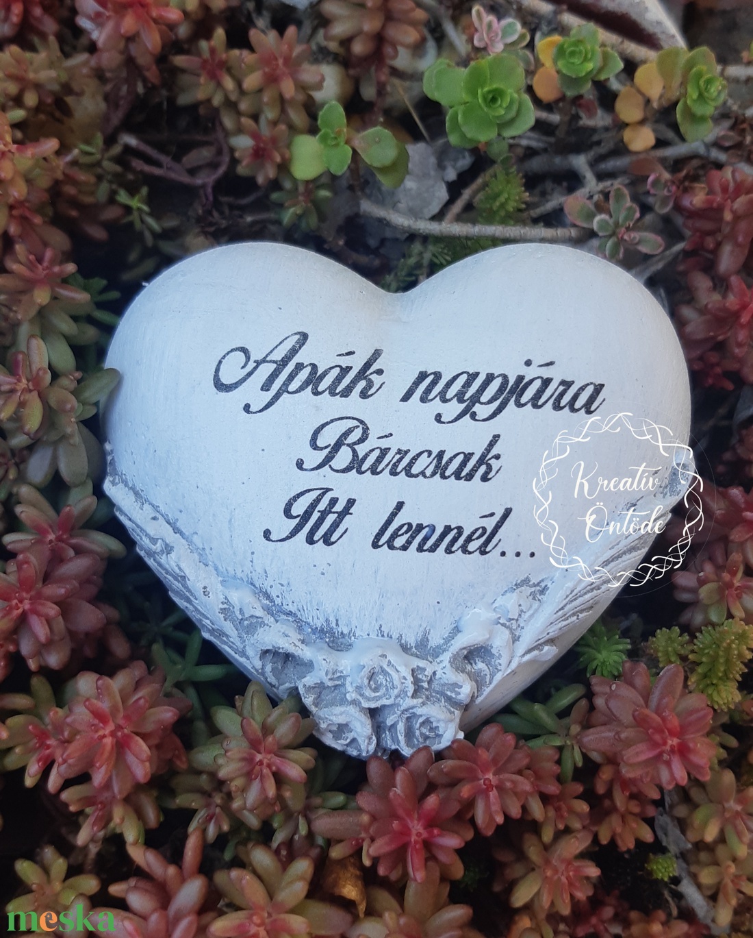Apáknapi Sírdísz-szív - otthon & életmód - vallás - temetkezési tárgy - Meska.hu Apáknapi Sírdísz-szív - otthon & életmód - vallás - temetkezési tárgy - Meska.hu