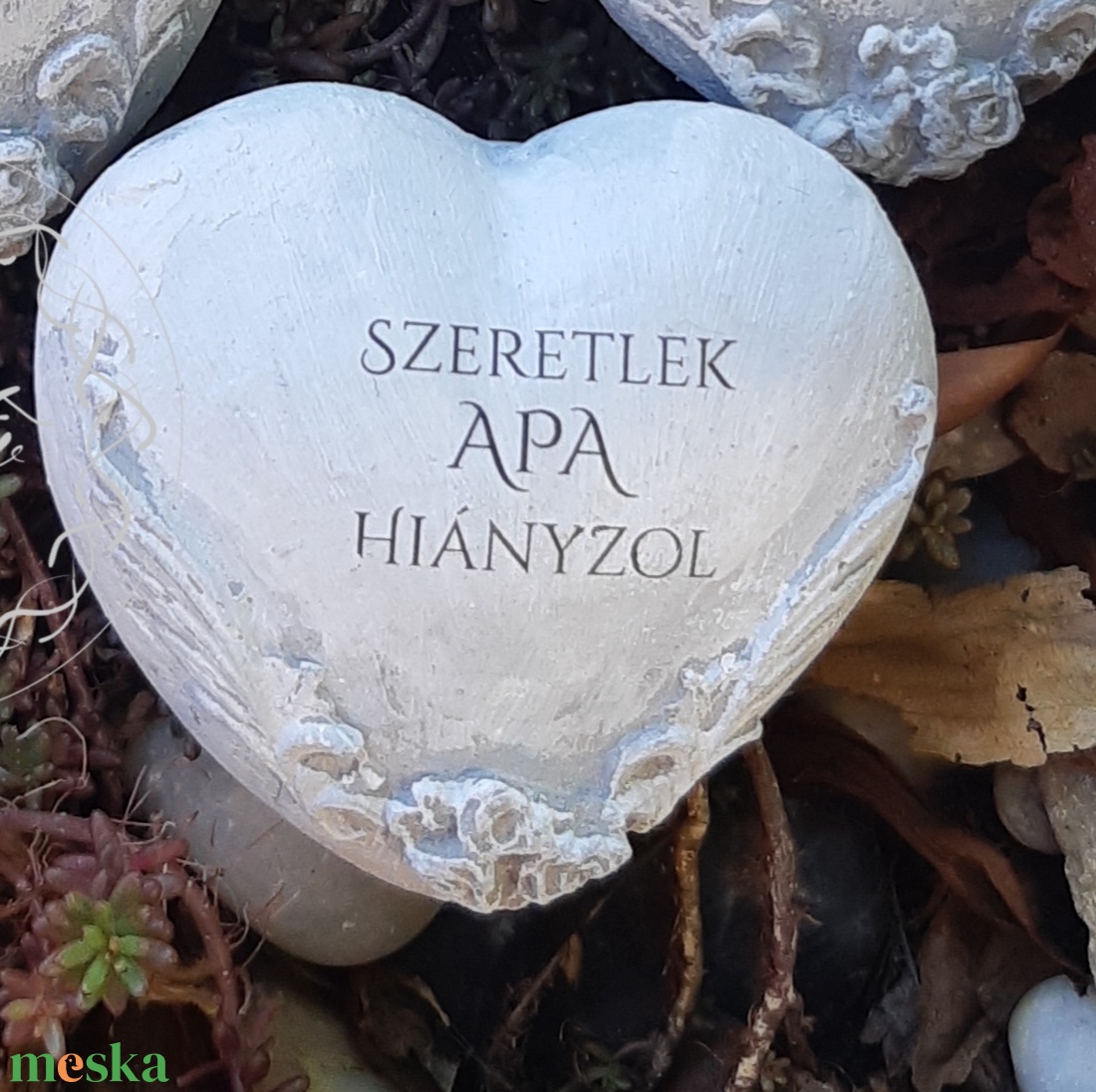 Kegyeleti Sírdísz-szív-szárnyas - otthon & életmód - vallás - temetkezési tárgy - Meska.hu Kegyeleti Sírdísz-szív-szárnyas - otthon & életmód - vallás - temetkezési tárgy - Meska.hu