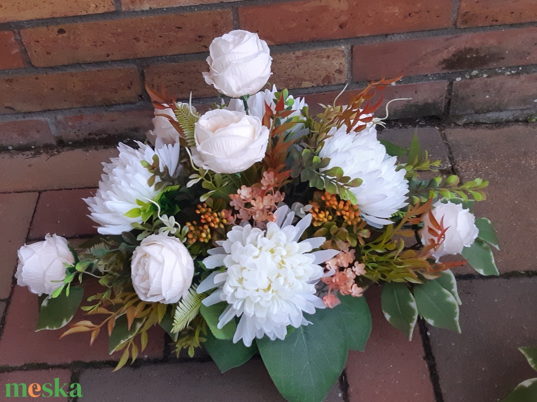 Nehezített nagy méretű Sírdísz-díszített - otthon & életmód - vallás - temetkezési tárgy - urnadíszek - Meska.hu