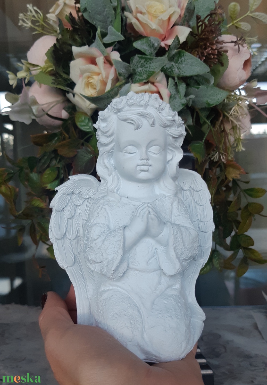 Sírdísz-Angyal - otthon & életmód - vallás - temetkezési tárgy - sírdísz, kegyeleti dísz - Meska.hu