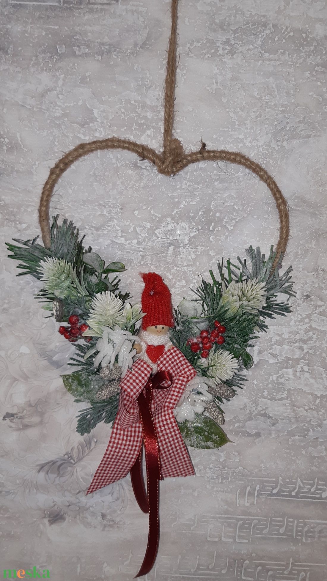 Karácsonyi ajtó/ablak dísz - karácsony - karácsonyi lakásdekoráció - karácsonyi ajtódíszek - Meska.hu