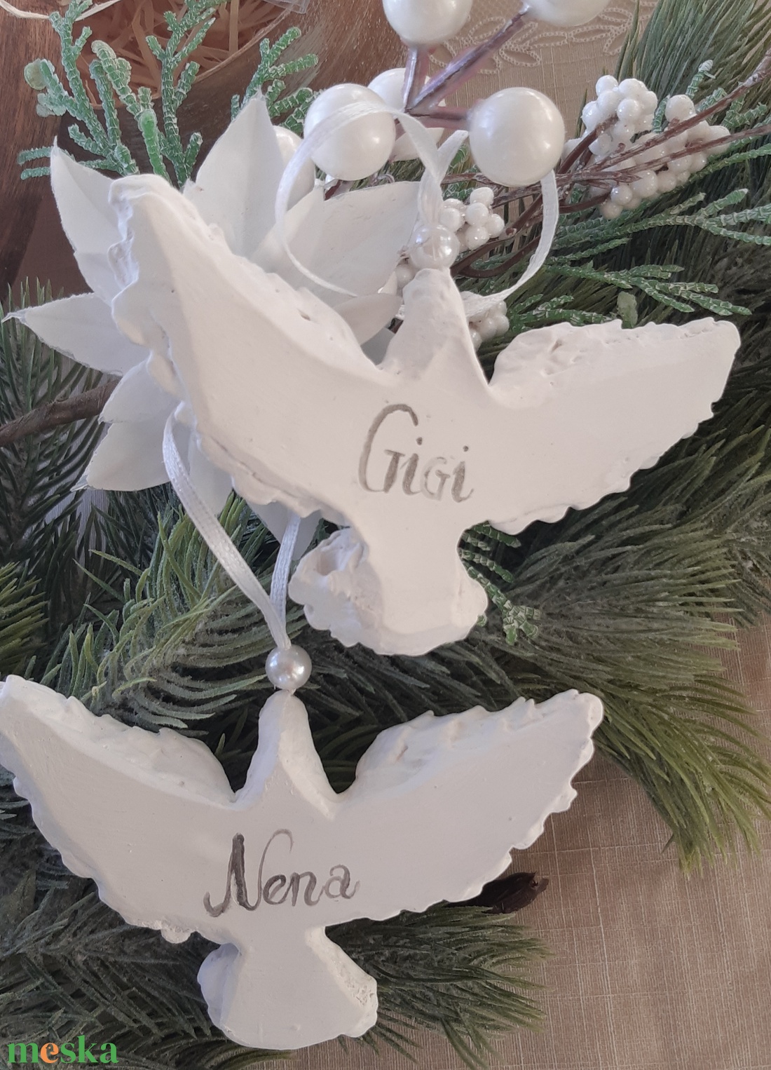 Karácsonyi Vadgalamb - karácsony - karácsonyi lakásdekoráció - karácsonyfadíszek - Meska.hu