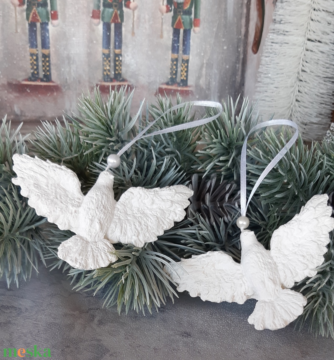 Karácsonyi Vadgalamb - karácsony - karácsonyi lakásdekoráció - karácsonyfadíszek - Meska.hu