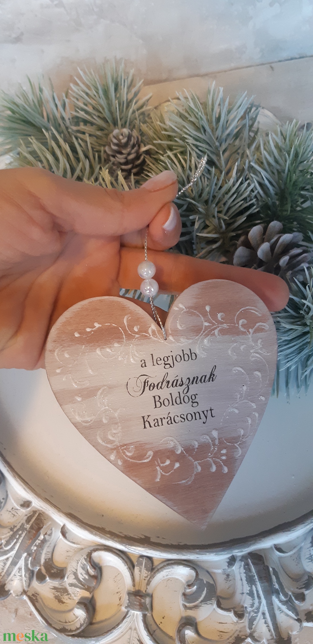 Karácsonyi ajándék körmösnek,fodrásznak,tanárnéninek,dajka néninek - karácsony - karácsonyi lakásdekoráció - karácsonyfadíszek - Meska.hu