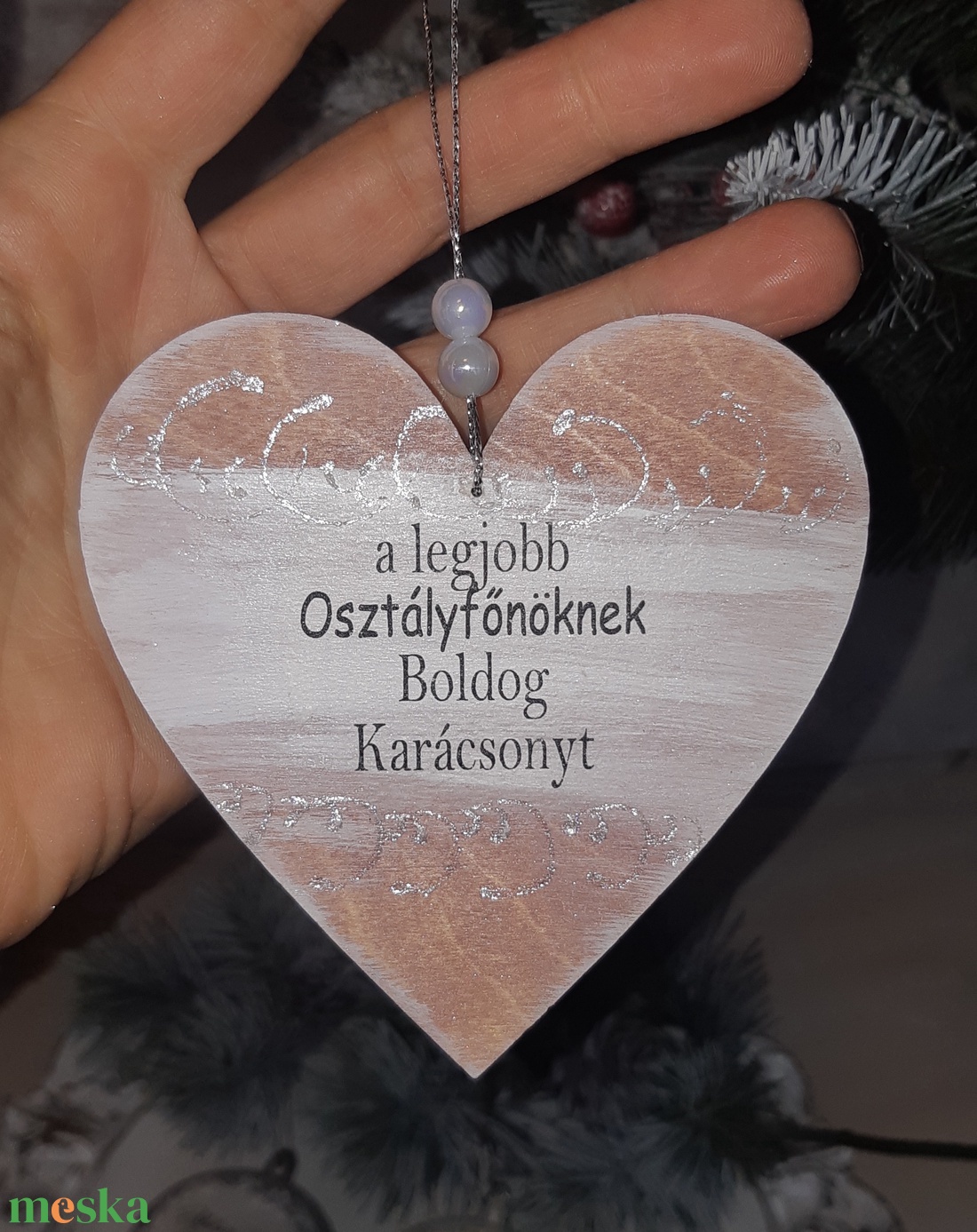 Karácsonyi ajándék- tanárnéninek,körmösnek ,tesónak,osztályfőnöknek - karácsony - karácsonyi lakásdekoráció - karácsonyfadíszek - Meska.hu