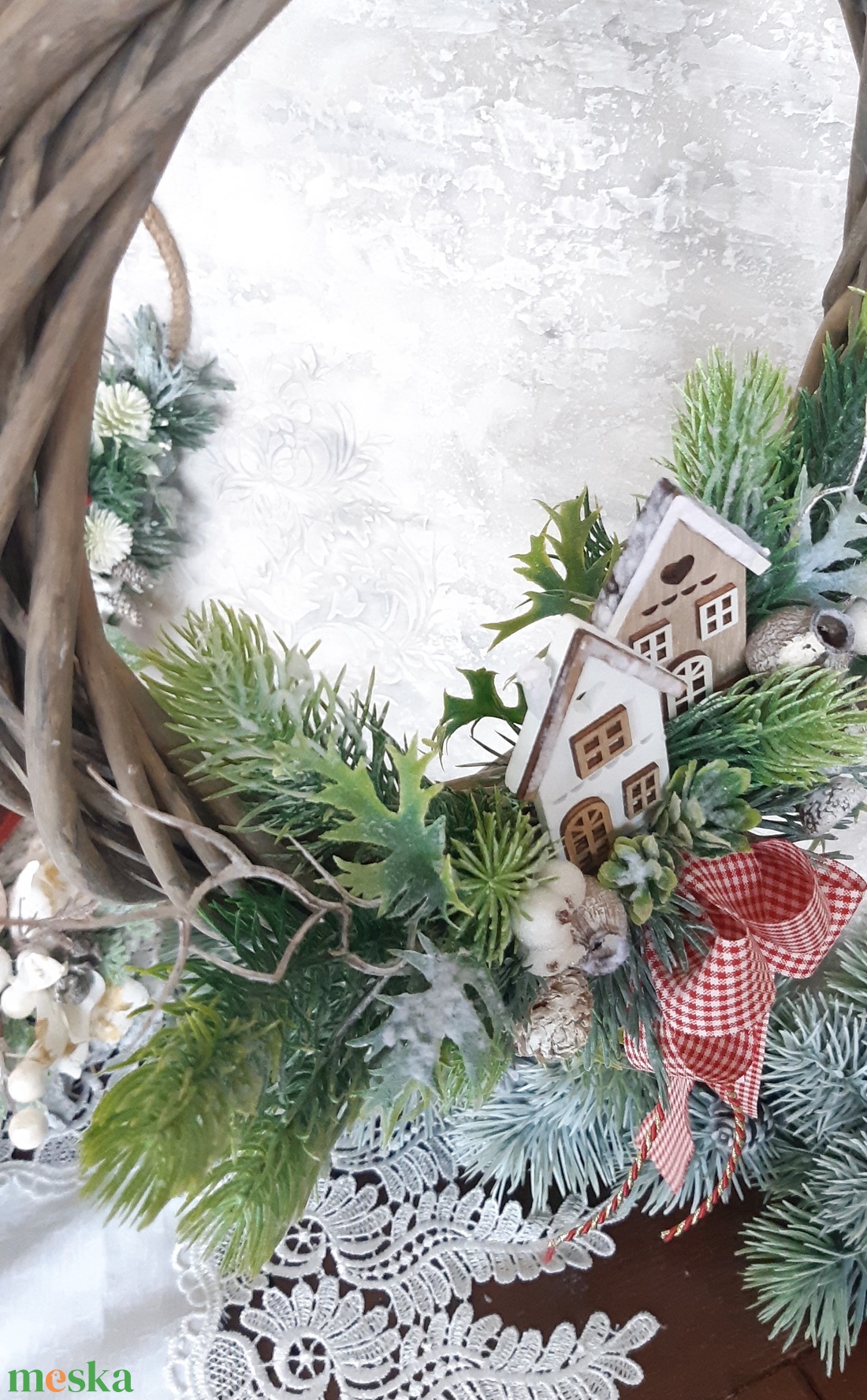 Karácsonyi ajándék- ajtódísz,kopogtató - karácsony - karácsonyi lakásdekoráció - karácsonyi ajtódíszek - Meska.hu