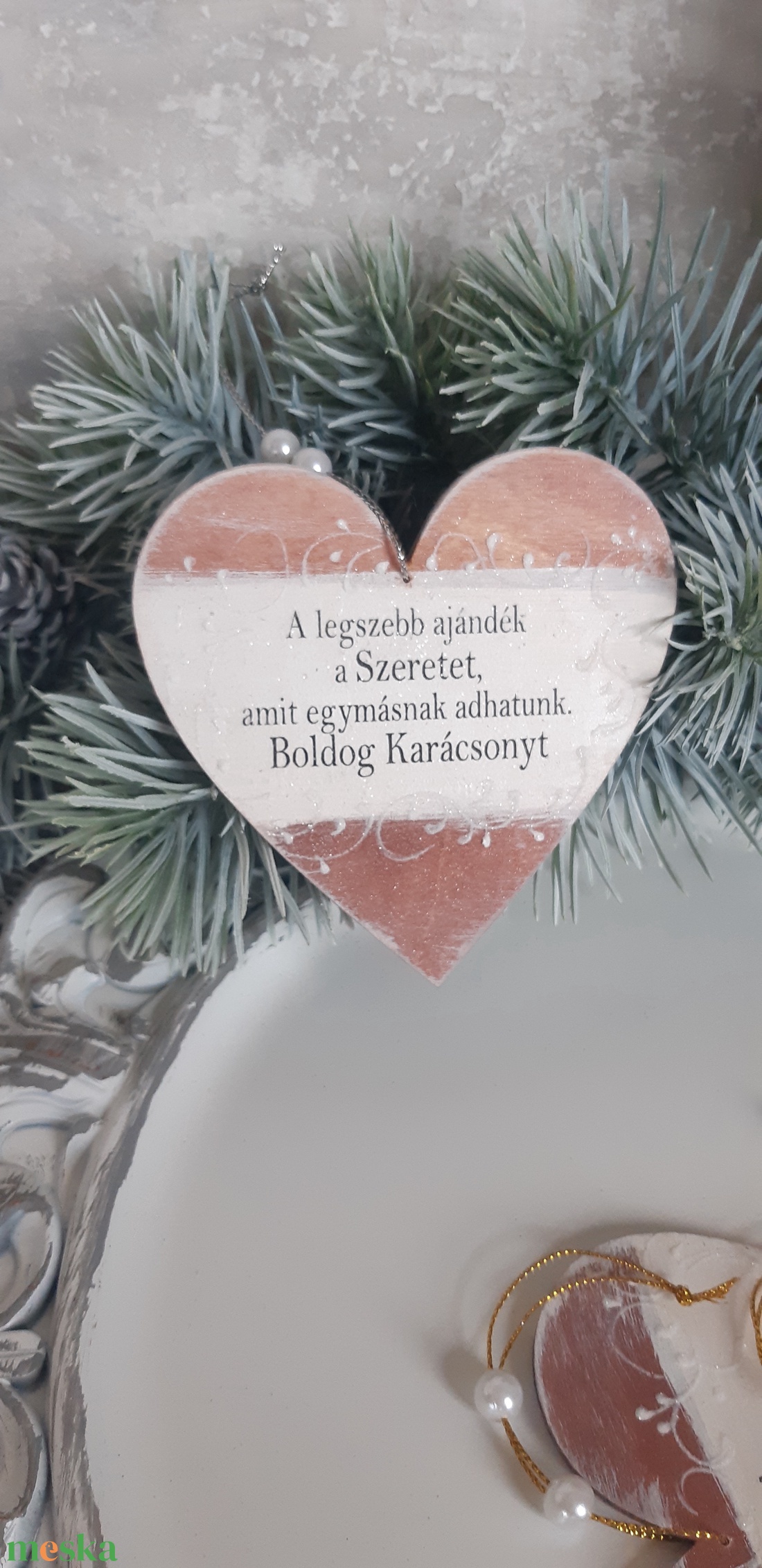 Karácsonyfa dísz - karácsony - adventi díszek - adventi ajtódísz - Meska.hu