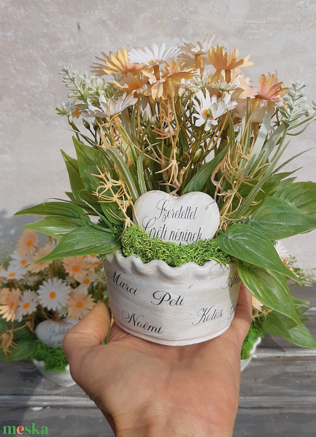 Ballagás-óvódai-bölcsödei ajándék óvónéninek,dajkanéninek - otthon & életmód - dekoráció - asztal és polc dekoráció - asztaldísz - Meska.hu