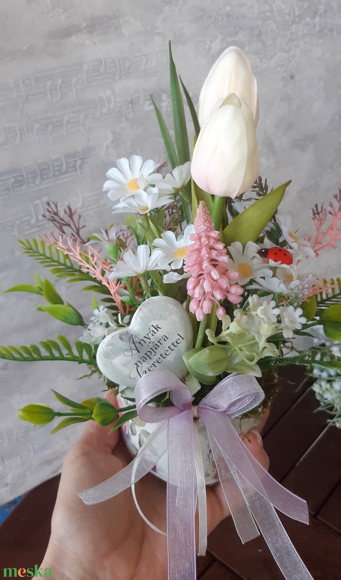 Nőnapi,anyáknapu ,köszönő /búcsúajándék - otthon & életmód - dekoráció - asztal és polc dekoráció - asztaldísz - Meska.hu