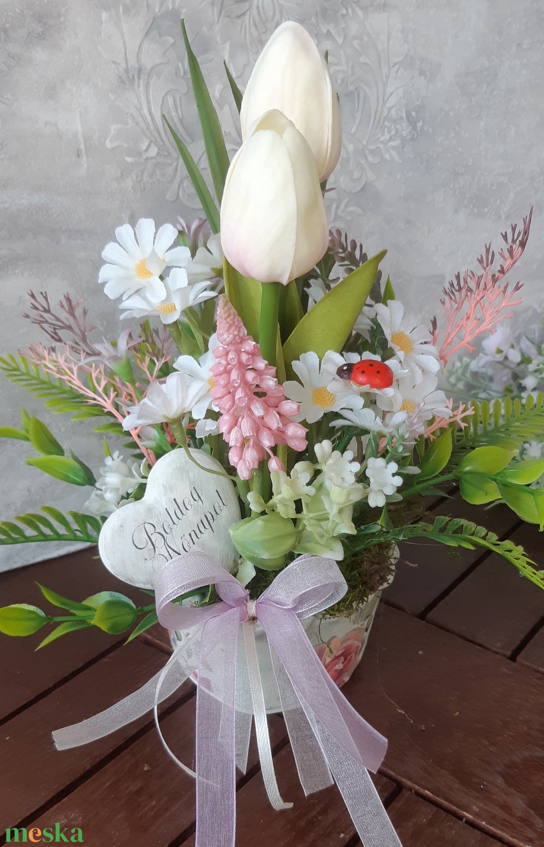 Nőnapi,anyáknapu ,köszönő /búcsúajándék - otthon & életmód - dekoráció - asztal és polc dekoráció - asztaldísz - Meska.hu