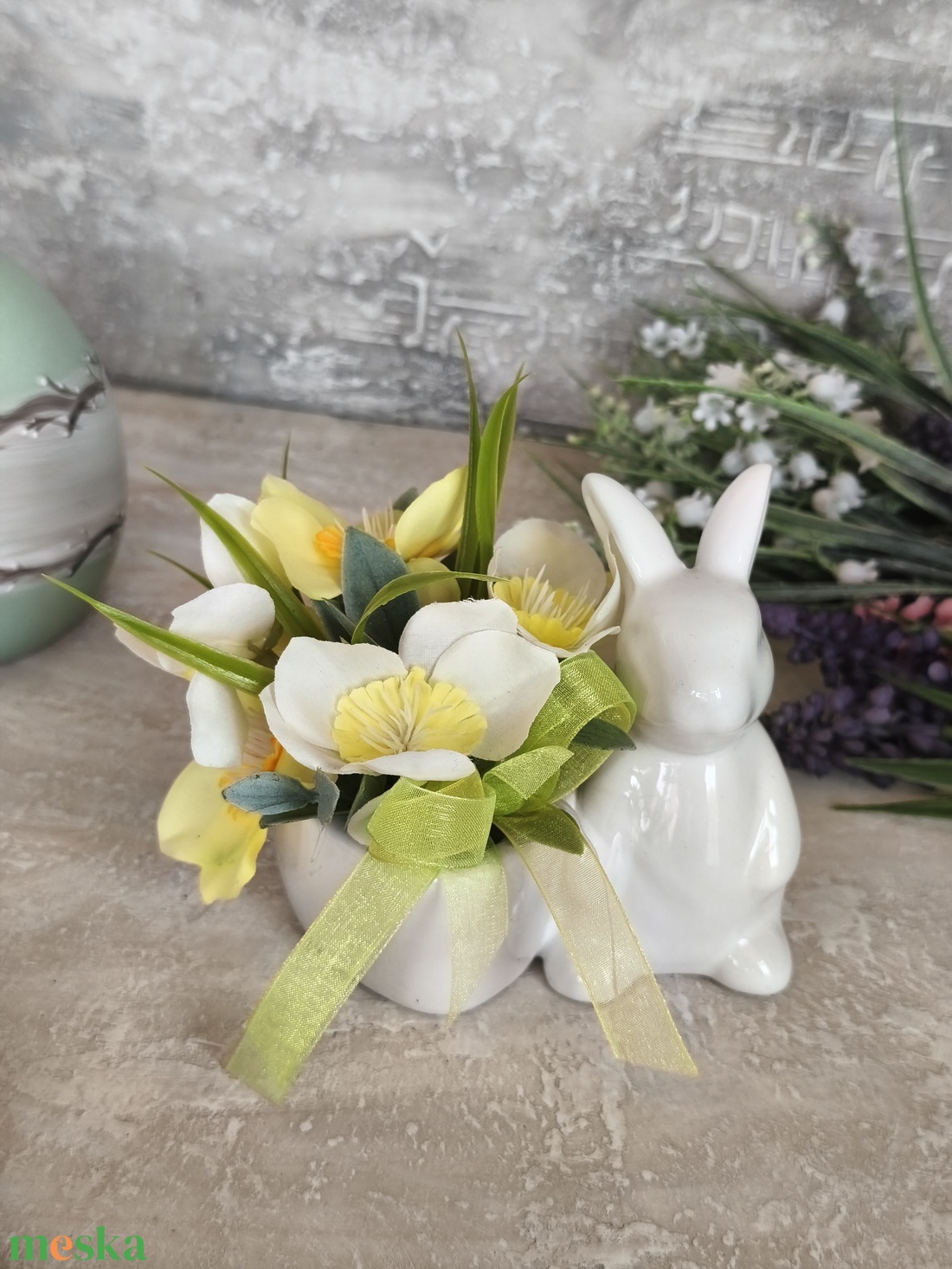 Kerámia Húsvéti dekoráció - ünnepi díszek, dekorációk - húsvéti díszek és dekorációk - húsvéti asztaldíszek - Meska.hu